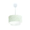 Lustre Pendente Luminária Teto Cúpula Ø40x28 Varias Cores Md8039 - Branco Seda / BRS-01 - 1