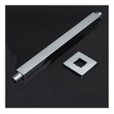 Ver imagem 3 de Ducha Chuveiro Slim Quadrado Metal 30x30cm com Braço de Teto