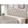 Cabeceira Cama Box King Size Estofada Madeira Veneza:bege - 1