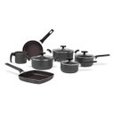 Ver imagem 2 de Jogo de Panelas Brinox Antiaderente Ceramic Life 7 Peças Preserve Cinza Cinza