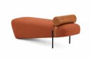 Ver imagem 1 de Recamier Premium Estilo Italiano e Acabamento Sofisticado Tecido Boucle Terracotta