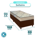 Ver imagem 3 de Cama Box + Colchão Solteiro D33 Maxsono Paropas