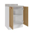 Ver mais imagens de Balcão 2 Portas 60cm com Tampo Arizona CabeCasa MadeiraOriginals Marrom/Figueira/Branco