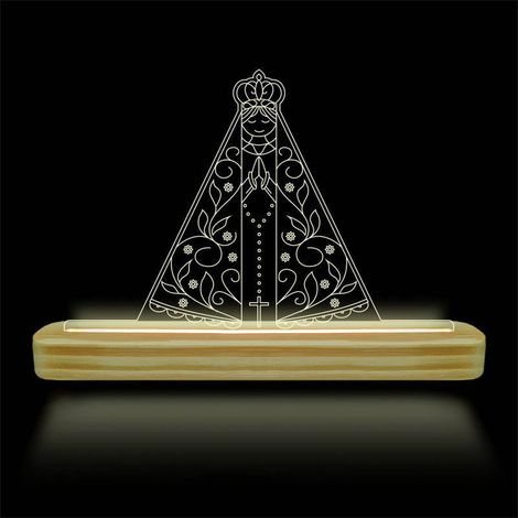 Luminária Led De Mesa Decorativa Ns Sra de Aparecida