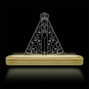 Luminária Led De Mesa Decorativa Ns Sra de Aparecida