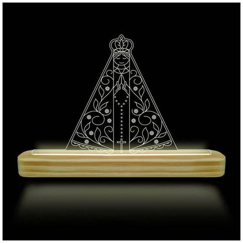 Luminária Led De Mesa Decorativa Ns Sra de Aparecida