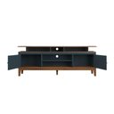 Ver imagem 3 de Rack para TV 75 Polegadas Madeira Maciça 2 Portas Rústico 185,7cm Azul Petróleo - Apaixone & Decore