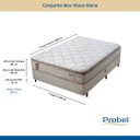 Ver imagem 3 de Conjunto Box Mola Probel Guarda Costas Siena Viúva 128x54cm