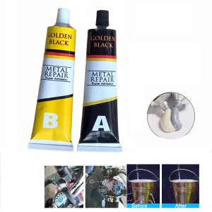 Super Cola Epoxi Reparo Vazamento Aço Metal Vidro Aluminio Rachadura Secagem Rapida Resistente Compr