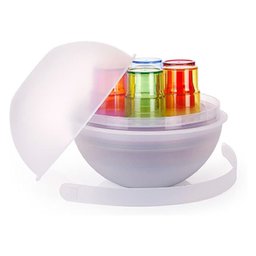 Kit de Pequenique Pic Boll Bpa Free - Happy Hour - 2 Recipientes 1 Bandeja 6 Pratos Jantar 6 Prato G - 2
