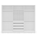 Ver imagem 6 de Guarda Roupa Casal 242,1cm com 6 Portas e 4 Gavetas 240843 Lisboa Politorno Móveis
