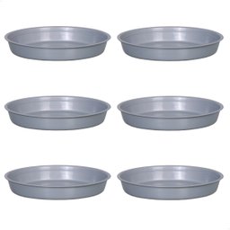 Kit 6 Pratos para Vaso Redondo Suporte para Planta 22x3,4cm - 1