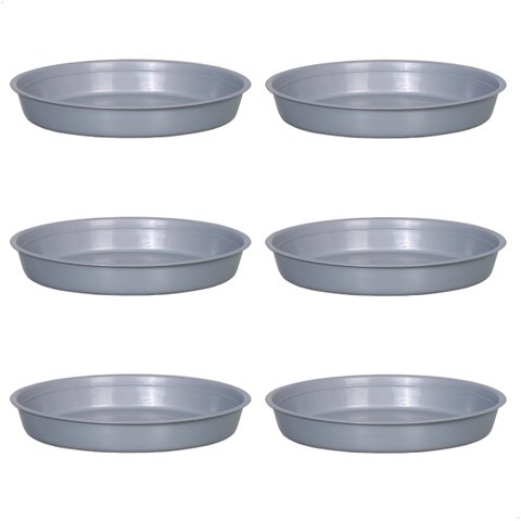 Kit 6 Pratos para Vaso Redondo Suporte para Planta 22x3,4cm