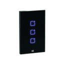 Ver imagem 1 de Interruptor Touch Wi-fi + Rf 3 Teclas Preto Automação Weg