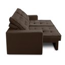 Ver imagem 5 de Sofá Retrátil e Reclinável 2 Lugares 1,70m com Molas Giovana Suede Marrom Marrom