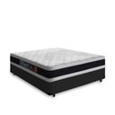 Ver imagem 1 de Cama Box Casal + Colchão De Espuma D45 Castor Black White Double Face 138x188x62cm