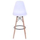 Ver imagem 2 de Banqueta Polipropileno Base Madeira Eiffel