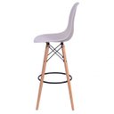 Ver imagem 2 de Banqueta Polipropileno Base Madeira Eiffel 