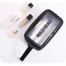 Kit 3 Bolsas Necessaires Washbag Transparente Organizador Maquiagem Bolsa À Prova de Água:preto - 4