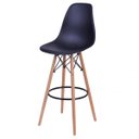 Ver imagem 1 de Banqueta Polipropileno Base Madeira Eiffel