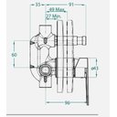 Ver imagem 2 de Base Monocomando Celite para Banheira e Chuveiro Noronha Riviera
