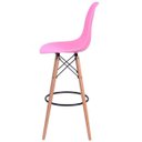 Ver imagem 3 de Banqueta Polipropileno Base Madeira Eiffel