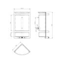 Ver imagem 2 de Porta Shampoo Cantoneira para Banheiro Herc Pvc Branco