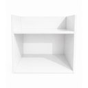 Ver imagem 5 de Mesa Cabeceira Vivian Lateral Apoio Organizador Branco MDF