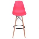 Ver imagem 2 de Banqueta Polipropileno Base Madeira Eiffel