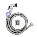 Ver imagem 1 de Ducha Higiênica Metal Gatilho Mangueira 1,80 Mt sem Registro Cor:cromado