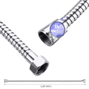 Ver imagem 4 de Ducha Higiênica Metal Gatilho Mangueira 1,80 Mt sem Registro Cor:cromado