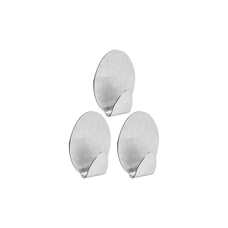 Gancho Oval com Adesivo Metal P