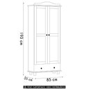 Ver imagem 4 de Cristaleira de Madeira 85cm 2 Portas de Vidro Rubia Freijó F07 - Mpozenato