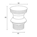 Ver imagem 7 de Cuba para Banheiro Caxton Retangular Embutir Porcelana Vitrificada Branca Kohler Brasil