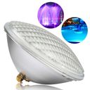 Ver imagem 1 de PAR56 Lâmpada Subaquática AC12V 18LED Piscina Luz Fria/Quente/RGB Impermeável Piscina LED Spotlight 