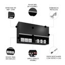 Ver imagem 5 de Armário de Cozinha Aéreo 100cm Basculante Mia M24 Preto - Mpozenato