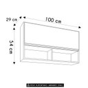 Ver imagem 6 de Armário de Cozinha Aéreo 100cm Basculante Mia M24 Preto - Mpozenato