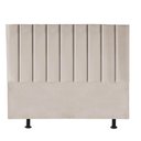 Ver imagem 1 de Cabeceira Estofada Cama Box King Carla 195cm Courino:bege