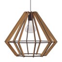 Ver imagem 1 de Luminária Teto tipo Pendente LAMPEÃO MDF - Completa - Cor: Marrom