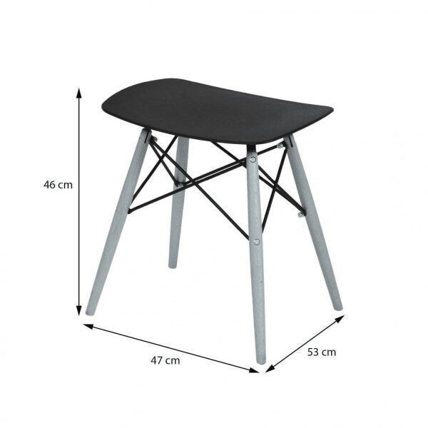 Banqueta Baixa 46cm sem Encosto Polipropileno - 4