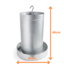 Ver imagem 2 de Comedouro Tubular para Frango de Chapa Galvanizada Olibox