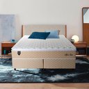 Ver imagem 3 de Cama Box Queen Alford Silver com Colchão Molas Ensacadas 158x198x66 Bege