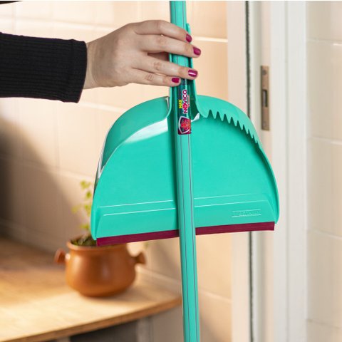 Pá Clipá Plus Verde Noviça Bettanin - Com Pente Para Lixo Sujeira