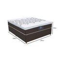 Ver imagem 6 de Cama Box Casal + Colchão Molas Ensacadas D28 Marrom Gazin New York 65x138x188