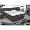 Ver imagem 1 de Cama Box Casal + Colchão Molas Ensacadas D28 Marrom Gazin New York 65x138x188