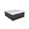 Cama Box Casal + Colchão Molas Ensacadas D28 Marrom Gazin New York 65x138x188 - 2
