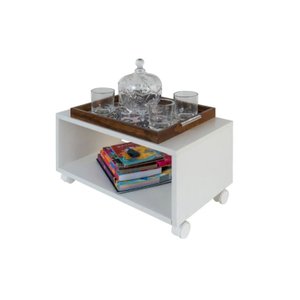 Mesa de Centro Com Rodinhas Sala de Estar - Compmovel
