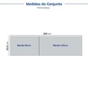 Ver imagem 5 de Cozinha Planejada 2 Peças 2 Balcões sem Tampo Marselha CabeCasa MadeiraOriginals Branco
