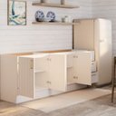 Ver imagem 3 de Cozinha Planejada 2 Peças 2 Balcões sem Tampo Marselha CabeCasa MadeiraOriginals Branco