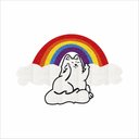 Ver imagem 2 de Tapete Gato Nuvem e Arco Iris Muito Colorido e Resistente.